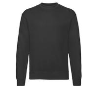 (S, Black) Fruit Of The Loom Mens Classic Drop Shoulder Sweatshirt