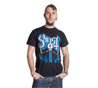 (S, Black) Ghost Unisex Adult Papa & Band T-Shirt