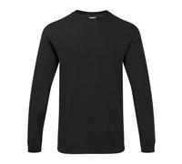 (S, Black) Gildan Mens Hammer Heavyweight Long Sleeve T-Shirt