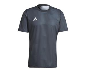 (S, Black/Grey) Adidas Mens 24 Logo Reversible Regular T-Shirt