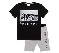 (S, Black/Grey) Friends Womens/Ladies Character Pyjama Set