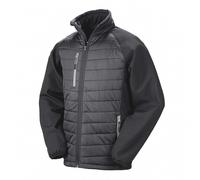 Result Mens Black Compass Padded Soft Shell Jacket PC3326