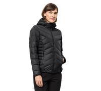 (S, Black) Jack Wolfskin 2023 Tundra Down Water Repellent Hoody Style Jacket