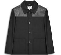 (S, Black) Lambretta Mens Donkey Jacket Vintage Coat Mod Outdoor Warm Winter Retro Scooter
