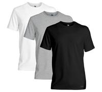 (S, Black/Light Grey/White) Ted Baker Mens 2021 3-Pack Breathable Cotton Stretch Crew Neck T-Shirt