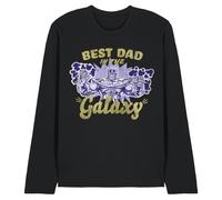 (S, Black) Marvel Mens Best Dad In The Galaxy Thanos Long-Sleeved T-Shirt