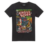 (S, Black) Marvel Mens Ghost Rider Is Born T-Shirt