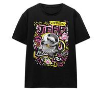 (S, Black) Marvel Rivals Womens/Ladies Jeff the Land Shark Marker T-Shirt