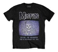 (S, Black) Misfits Static Band Logo T Shirt