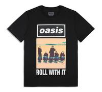 (S, Black) Oasis Roll With It Single Cover T Shirt