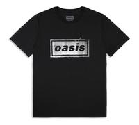 Oasis Thread Band Logo T Shirt In Black Black S