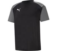 (S, Black/Pearl/White) Puma Mens TeamPACER Colour Block T-Shirt