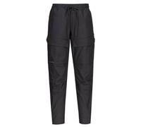 (S, Black) Portwest Mens KX3 Drawstring Work Trousers