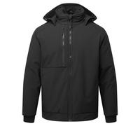 (S, Black) Portwest Unisex Adult Padded 2 Layer Soft Shell Jacket
