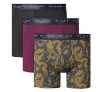 Ted Baker Mens 3-Pack Boxer Briefs - Black/Potent Purple/Olive Enga - S