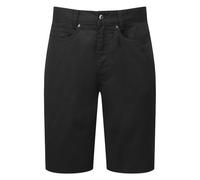 (S, Black) Premier Mens Performance Chino Shorts
