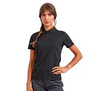 (S, Black) Premier Womens/Ladies Sustainable Polo Shirt