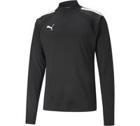 (S, Black) Puma Mens TeamLIGA Quarter Zip Track Top