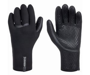 (S, Black) Quiksilver Mens 3mm Marathon Sessions Neoprene Surf Gloves - Black