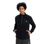 (S, Black) Quiksilver Mens No Destination 2 Half Zip Fleece