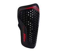 (S, Black/Red) Mitre Unisex Adult Carbon Aircell Technology Slip-In Shin Guards