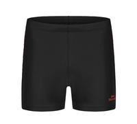 (S, Black/Red) Slazenger Mens Geometric Pattern Swimming Trunks