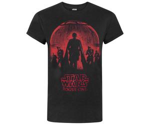 (S, Black/Red) Star Wars Mens Rogue One Foil T-Shirt