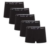 (S, Black) Reebok Mens Jersey Boxer Briefs (Pack of 5)