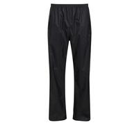 (S, Black) Regatta Pro Mens Packaway Waterproof Breathable Overtrousers