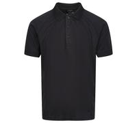 Regatta Professional Mens Coolweave Short Sleeve Polo Shirt (Black) - Size Small