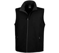 (S, Black) Result Mens Core Printable Soft Shell Bodywarmer
