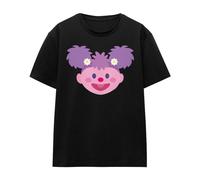 (S, Black) Sesame Street Womens/Ladies Abby Cadabby Kawaii Face T-Shirt