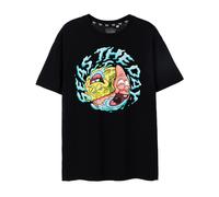 (S, Black) SpongeBob SquarePants Mens Seas The Day Short-Sleeved T-Shirt