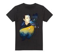 (S, Black) Star Trek Mens 25th Data T-Shirt