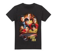 (S, Black) Star Trek Mens Heart of the Enterprise T-Shirt