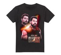 (S, Black) Star Trek Mens Mirror Riker T-Shirt