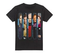 (S, Black) Star Trek Mens The Captains T-Shirt