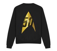 (S, Black) Star Trek Unisex Adult 50th Anniversary Delta Sweatshirt