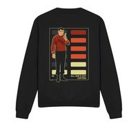 (S, Black) Star Trek Unisex Adult All She's Got Captain Sweatshirt