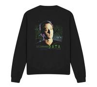 (S, Black) Star Trek Unisex Adult Data Sweatshirt