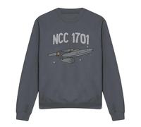 (S, Black) Star Trek Unisex Adult The First Enterprise Sweatshirt
