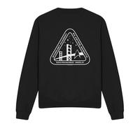 (S, Black) Star Trek Unisex Adult White Academy Logo Sweatshirt