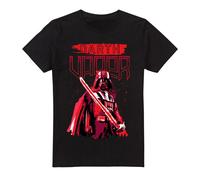 (S, Black) Star Wars Mens Darth Vader Painted T-Shirt