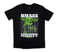 The Mandalorian Grogu Small And Mighty T Shirt Star Wars Black S