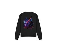 (S, Black) Star Wars Unisex Adult Obi Wan Kenobi Vader Painted Sweatshirt