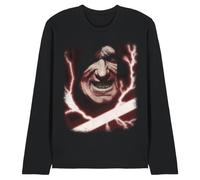 (S, Black) Star Wars Unisex Adult Sheev Palpatine Big Face Long-Sleeved T-Shirt