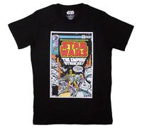 (S, Black) Star Wars Unisex Adult The Empire Strikes Comic Cover T-Shirt