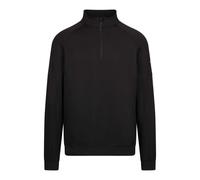 Trespass Men's Zakery Half Zip Sweatshirt in Black | Size: Small Trespass Black S
