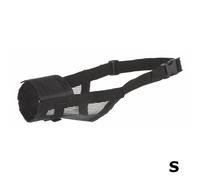 (S, Black) Trixie Dog Muzzle With Net Insert