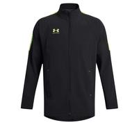 (S, Black) Under Armour Mens Zip Neck Long-Sleeved Athletic Track Top